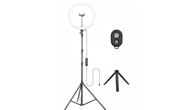 Osaka 14" Professional Ring Light (15W) with Stand & Table Tripod