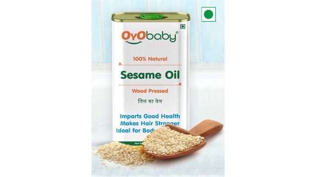 OyO Baby Wood Pressed Pure Natural Sesame Oil Extract With Kachi Ghani - 200ml