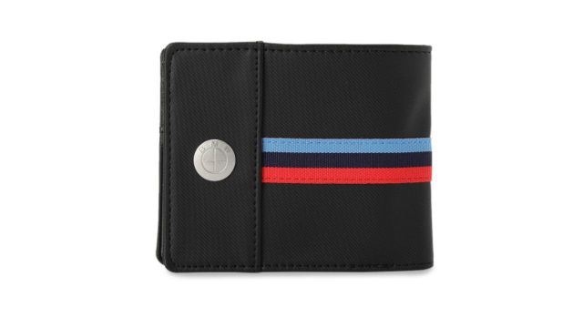 PUMA Motorsport Unisex Black Solid BMW M LS Two Fold Wallet