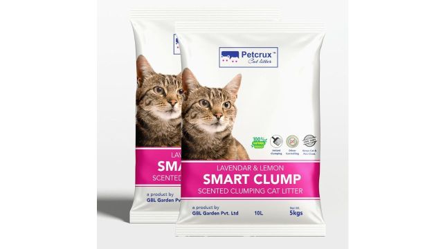 PetCrux Smart Clump Cat Litter (Lavender, 10 kg)