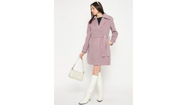 Plagg Single-Breasted Winter Woollen Trench Coat
