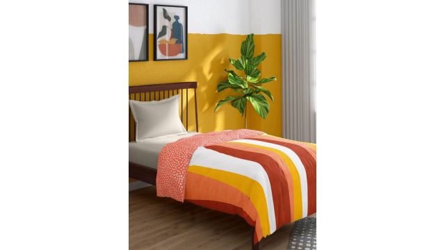 Portico Tagtrend Orange & White Striped AC Comforter
