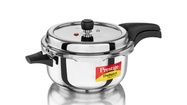 Prestige 5L Stainless Steel Deluxe Alpha Svachh Pressure Pan Cooker