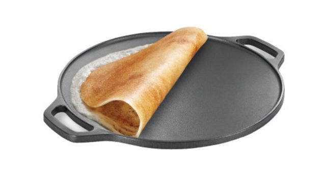 Prestige Cast Iron Black Scratch Resistant Induction Base Round Base Dosa Tava