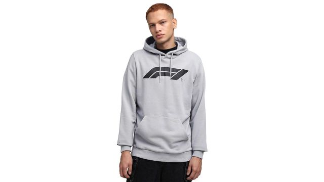 Puma Men Cotton Hooded Neck Sweatshirt (Gray Echo)