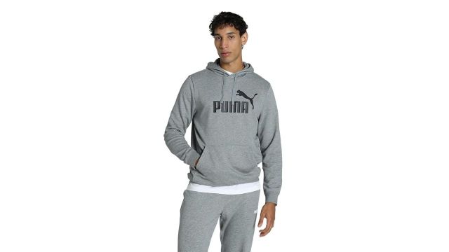 Puma Men Hoodies (Medium Gray Heather)