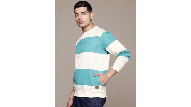 Roadster The Lifestyle Co. Striped Sweatshirt