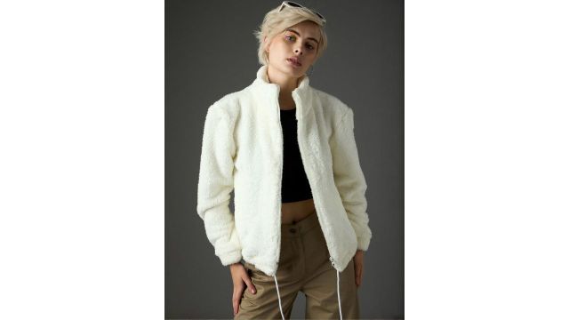 SASSAFRAS Women Faux Fur Jacket