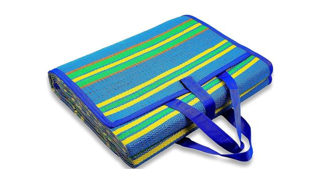 SELTOS Multicolor Foldable Plastic Mat (Recycled Straws)