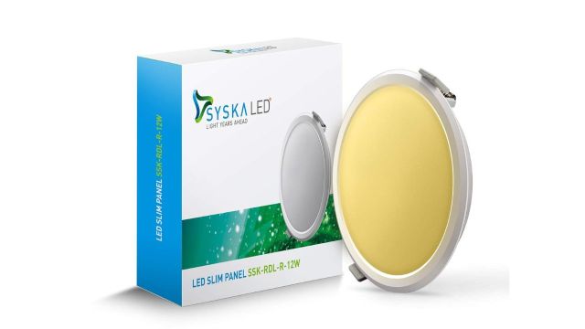 SYSKA (RDL-R-12W 3000K Yellow) Led Slim Downlight