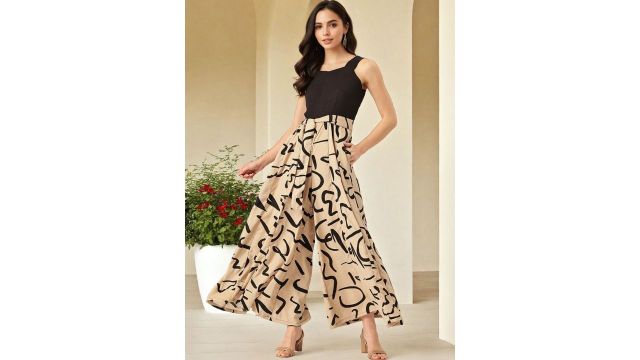 SZN Women Printed Basic Jumpsuit