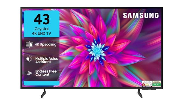 Samsung 108 cm (43 inches) Crystal 4K Vista Pro Ultra HD Smart LED TV