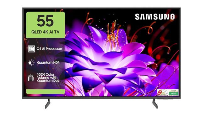 Samsung 138 cm (55 inches) Vision AI 4K Ultra HD Smart QLED TV