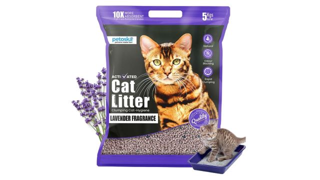 Smart Bentonite Cat Litter (Lavender, 5 kg)