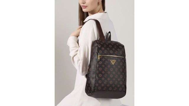 St.Louis Monogram Printed Compact Fashion Backpack