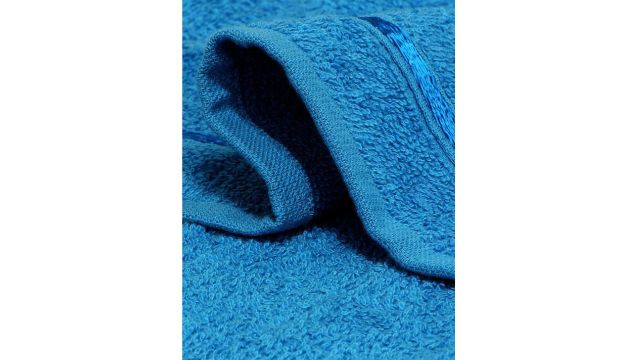 Story@home Set Of 4 Blue Solid Pure Cotton 450 GSM Face Towels