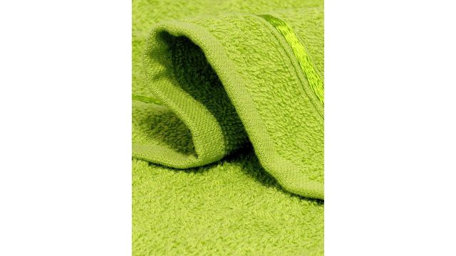Story@home Set Of 6 Green Solid Pure Cotton 450 GSM Face Towels