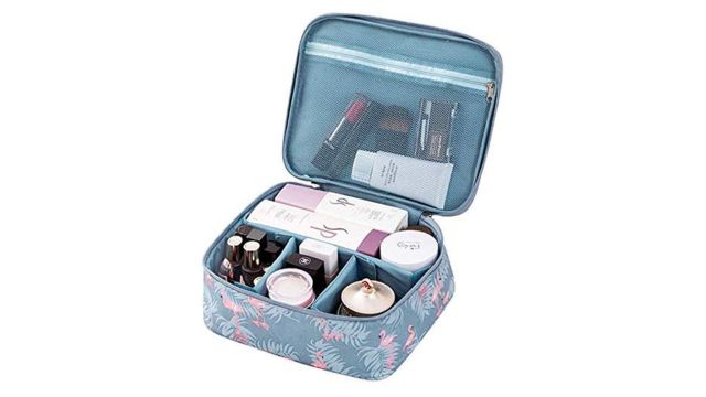 Striped 18 cm Cosmetic Pouch