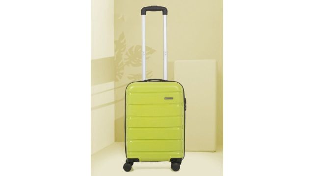 Teakwood Leathers 360-Degree Rotation Hard-Sided Cabin-Sized Trolley Bag 32L