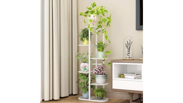 Trendy Luxury Metal 6 Tier 7 Potted Plant Stand