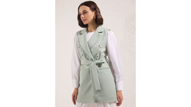 Trendyol Notched Lapel Overcoat