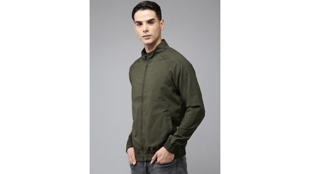 U.S. Polo Assn. Denim Co. Men High Neck Windcheater Jacket