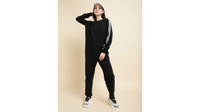 UnaOne Cotton Terry Casual Mid‑Rise Tracksuit