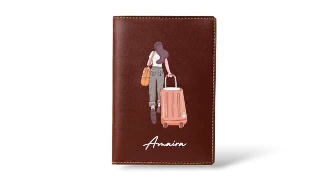 Unisex Personalized Passport Cover (Custom Name)