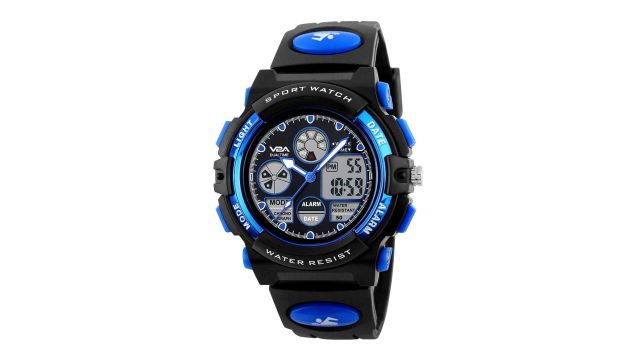 V2A Unisex Kids Blue Dial & Blue Straps Analogue and Digital Multi Function Watch