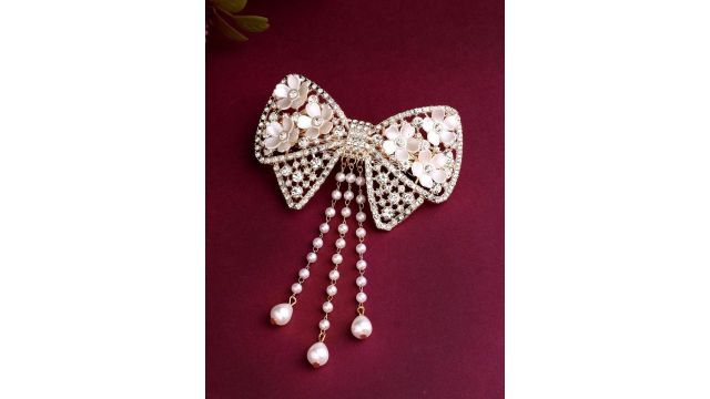 VOGUE HAIR ACCESSORIES Women Embellished Alligator Hair Clip