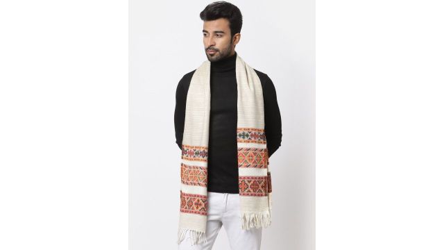 WEAVERS VILLA Self Design Acrylic Muffler