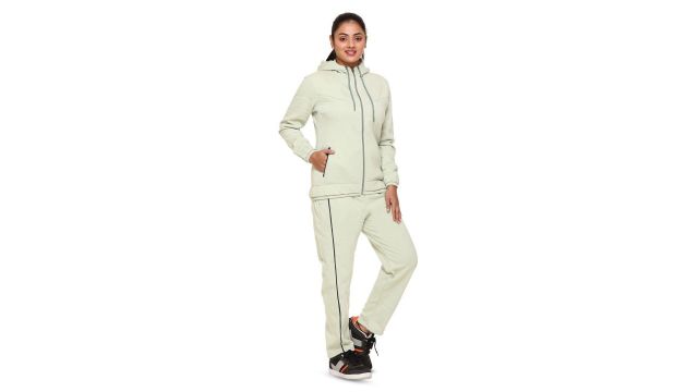 WOOL 4U Women Hooded Winter Tracksuit