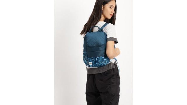 Wildcraft Women Blue Graphic Backpack