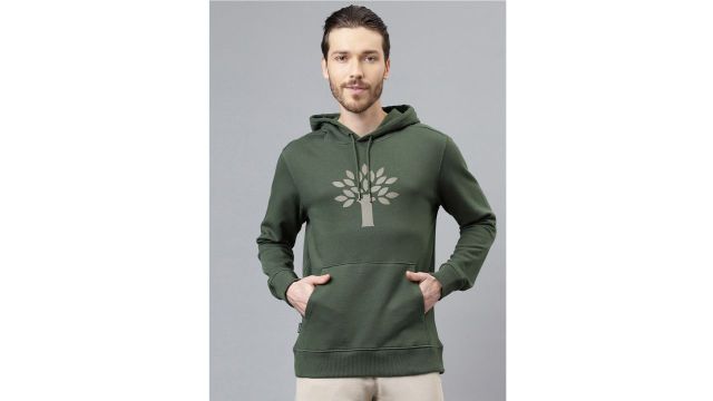 Woodland Graphic Printed Hooded Sweatshirt