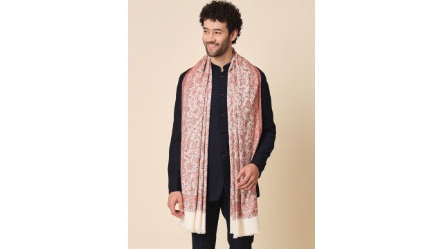 Zamour Men Woven-Design Shawl