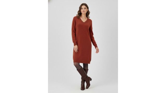 glitchez V-Neck Jumper Dress
