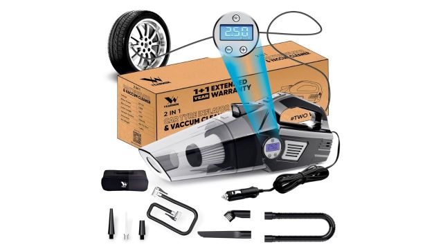 4 in 1 Car Vacuum Cleaner with Tyre Inflator