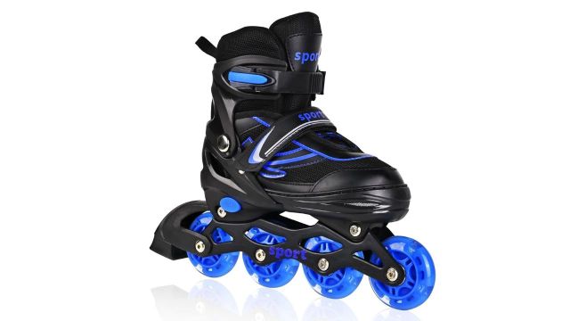 Adjustable Boys Inline Skates with Full Illuminating Wheels