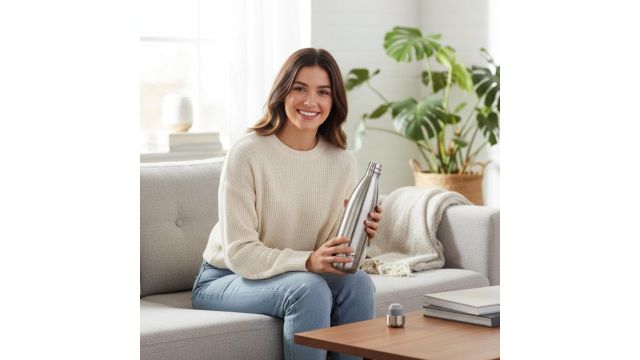 Amazon Brand - Solimo Stainless Steel Insulated 24 Hours Hot or Cold Bottle Flask