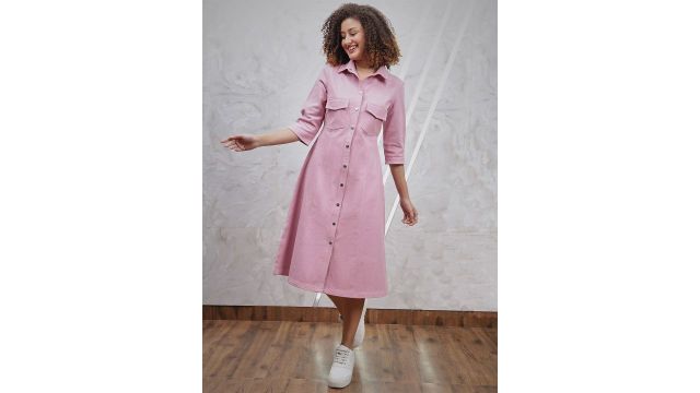 Athena Denim Shirt Dress