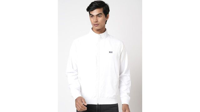 BEAT LONDON by PEPE JEANS Men White Lightweight Bomber Jacket