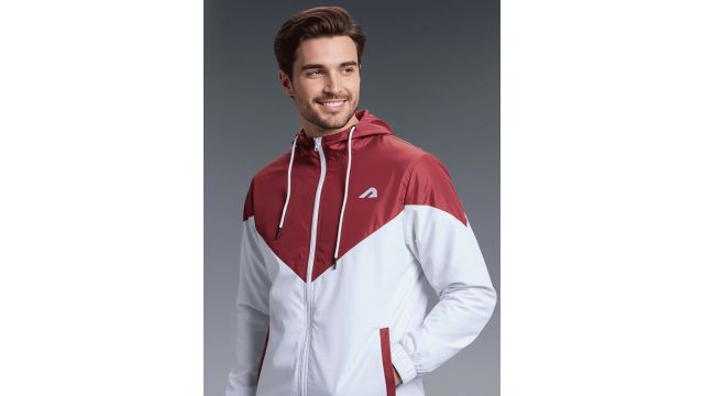 BOLDFIT Men Hooded Colourblocked Windcheater Jacket