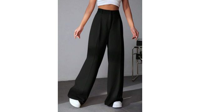 BROADSTAR Women Smart High-Rise Easy Wash Parallel Trousers