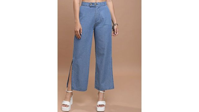 Basics By Tokyo Talkies Women Mid-Rise Clean Look Relaxed Jeans