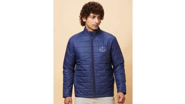 Being Human Padded Jacket (navy, clean and minimal)