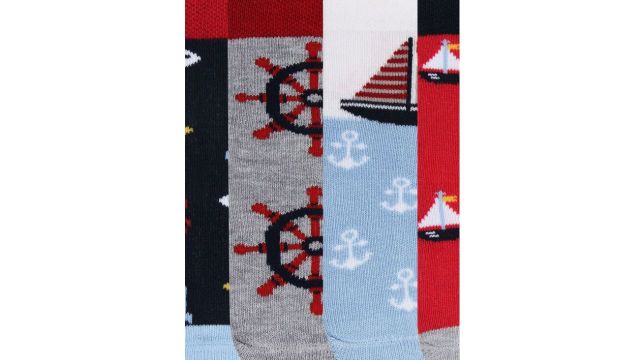Bonjour Kids Pack Of 4 Assorted Poochie Socks