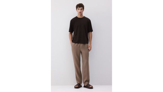 Button-Detail Wool Blazer (Black, H&M x Rokh oversized)