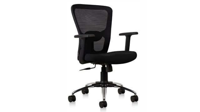 CELLBELL Black Mesh Ergonomic Mid Back Office Chair