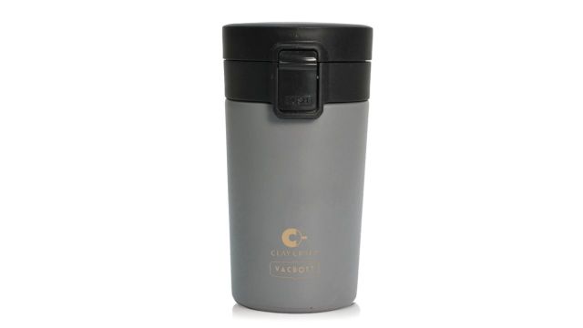 CLAY CRAFT Vacbott Grey Double Wall Vacuum Insulated Bis Certified Travel Mug 280ml