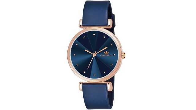 CRESTELLO Silicone Strap Analog Wrist Watch